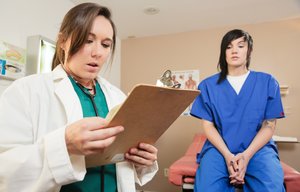 Blonde girl Stella nurses her man friend back to health with a BJ and a sexy